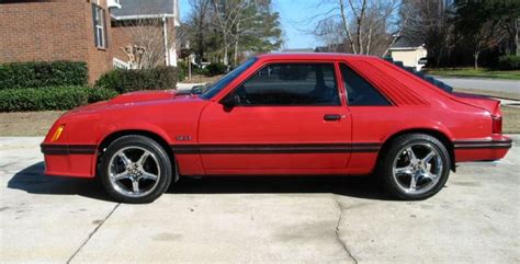 Bright Red 1982 Ford Mustang