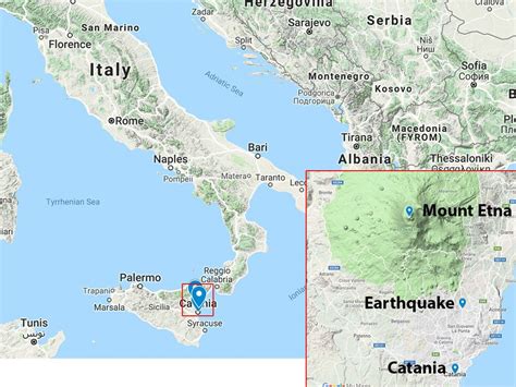 Etna Volcano Map