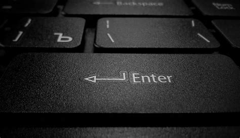 Black Keyboard Enter Button HD Wallpaper Wallpaper | Hot Unique ...