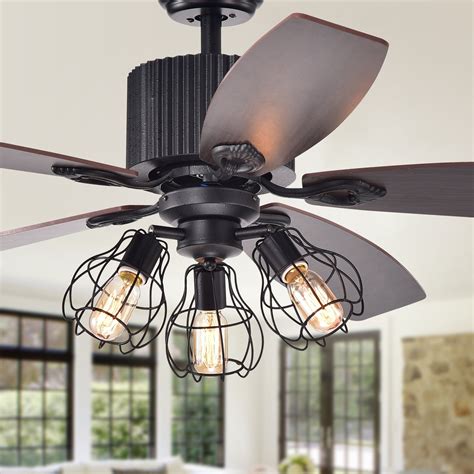 Cornelius Forged Black 3-Light 52-Inch Lighted Ceiling Fan - Walmart.com