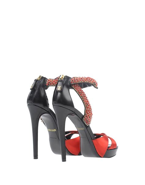 Lyst - Roberto Cavalli Sandals in Red