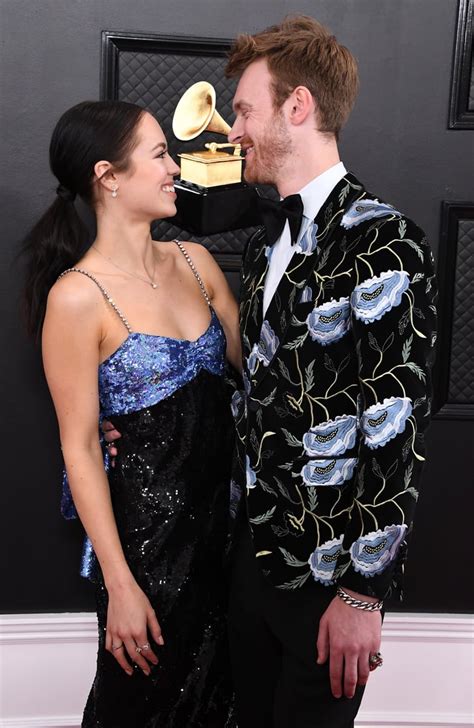 Finneas O'Connell and Claudia Sulewski on the Grammys Red Carpet in ...