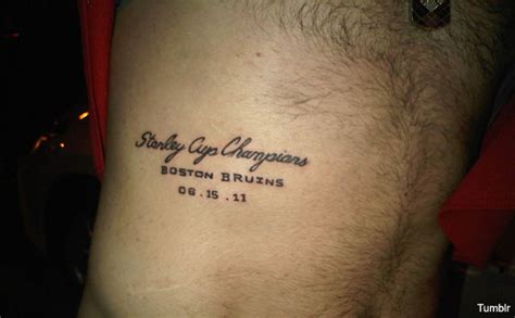 Brad Marchand confirms his Stanley Cup tattoo wasn’t spell-checked ...