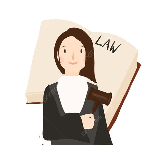Lawyer Hammer PNG Picture, Woman Lawyer With Book And Hammer In Court, Lawyer, Judge, Court PNG ...