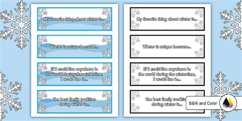 Winter Writing Prompts | K-2nd Grade | Twinkl - Twinkl