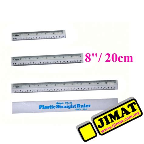 Plastic Ruler / Pembaris Plastik 8" / 20CM | Shopee Malaysia