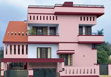 Pink and Maroon Exterior Colour Idea