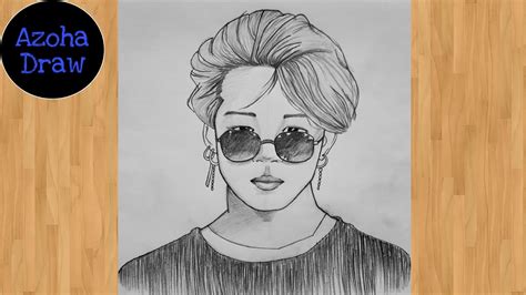 Bts Jimin Anime Drawing Easy Step - IMAGESEE