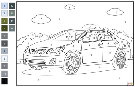 Toyota Color By Number Coloring Page | Porn Sex Picture