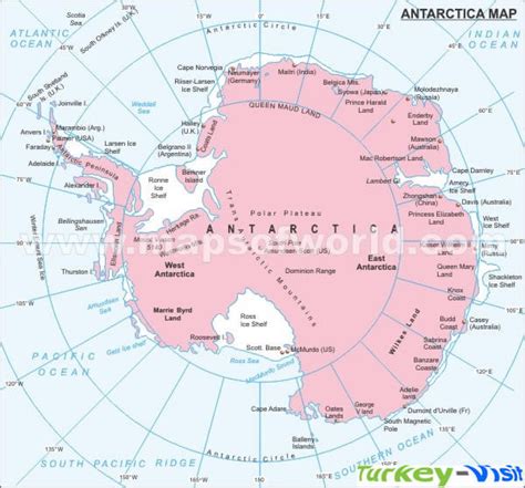 Antarctica Political Map