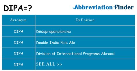 What does DIPA mean?