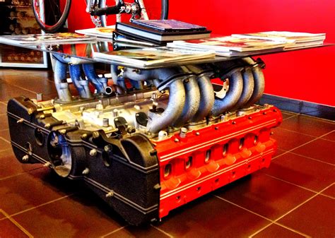 I want one of these! Ferrari engine coffee table. | Engine coffee table, Coffee table book ...