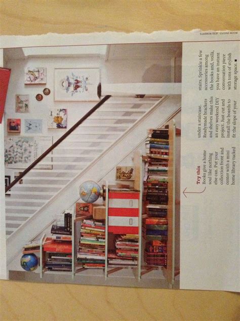 Under stairs bookshelves