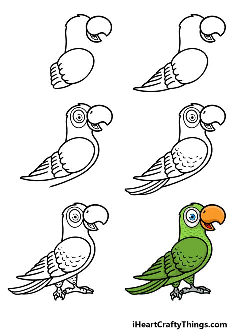 Top 138+ easy cute parrot drawing super hot - seven.edu.vn