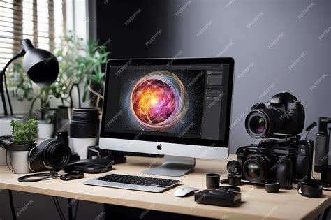 Premium Photo | Generative AI Digital Photography Workstation Modern ...