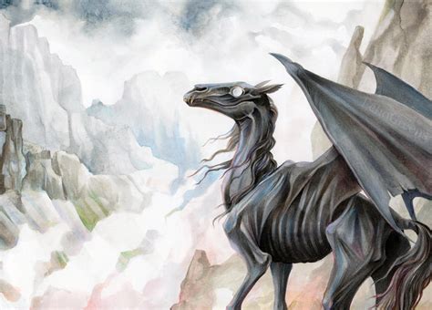 Thestral by EchoGreens on DeviantArt