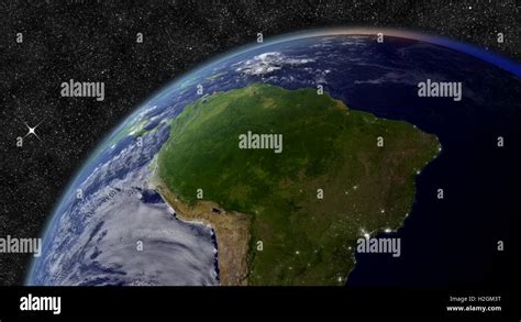 South America from space Stock Photo - Alamy