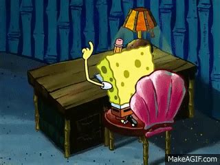 an essay by Spongebob Squarepants on Make a GIF