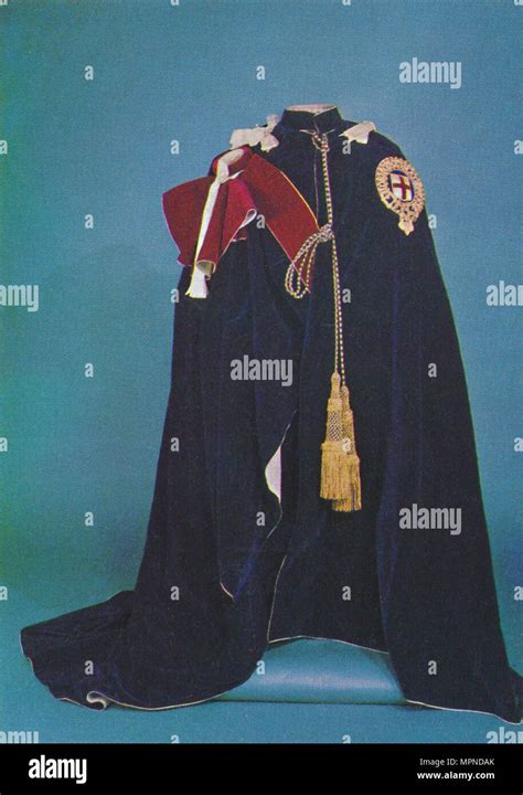 'Robes of the Order of the Garter', 1953. Artist: Unknown Stock Photo - Alamy