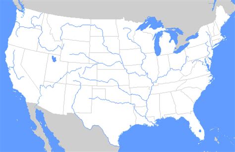 United States Geography--Rivers and Lakes