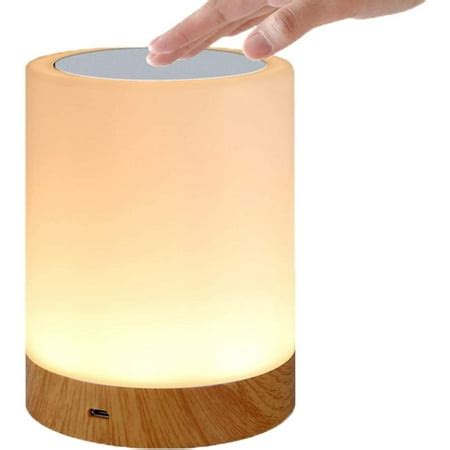 Led Touch Lamp For Bedroom, Living Room, Office - Bedside Lamp With Color Changing Rgb Sensor ...