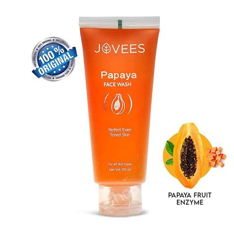 Jovees Face Wash, Papaya, Toned skin 120ml Original - eshop.lk