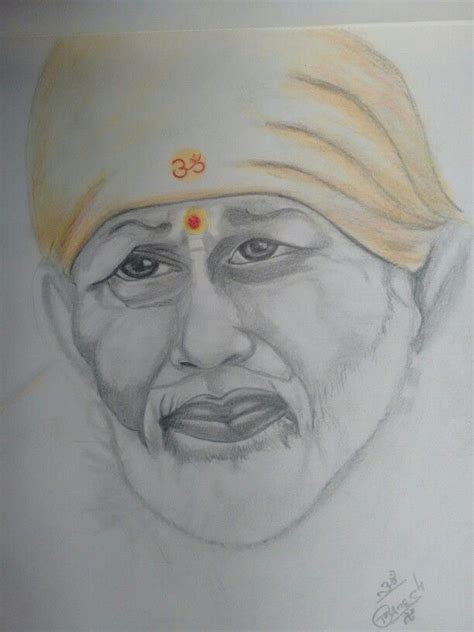 Sai baba pencil sketch. | Disney art drawings, Buddha art painting ...