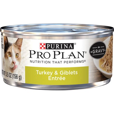 (24 Pack) Purina Pro Plan Pate Wet Cat Food, Turkey & Giblets Entree, 5 ...