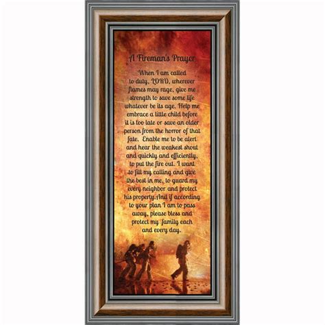 Firefighter Prayer Poster