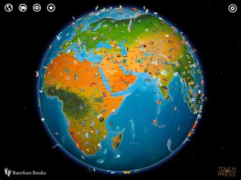World Map 3 D View – Topographic Map of Usa with States