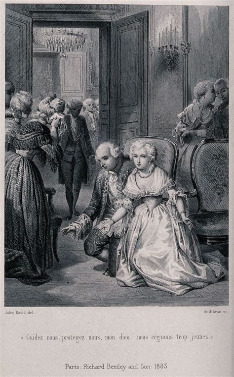 King Louis XVI and Marie Antoinette kneel in prayer as Louis becomes ...