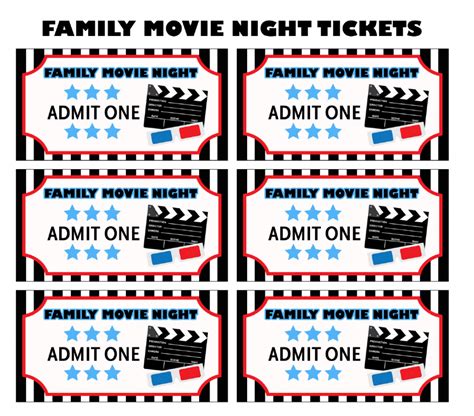 How to Throw a Memorable Family Movie Night | Free Printable Movie ...