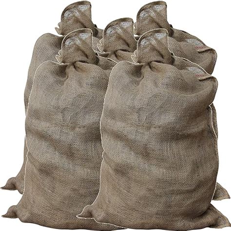 GardenMate Pack of 10 Universal large Hessian Jute Sacks, each bag 105x60 cm, large hessian bags ...