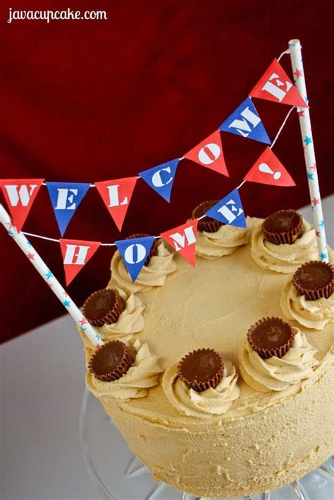 Free Printable: Welcome Home Cake Bunting - JavaCupcake