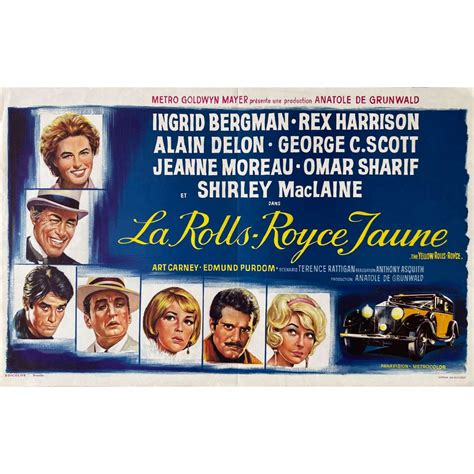 THE YELLOW ROLLS-ROYCE Belgian Movie Poster - 14x21 in. - 1964 2