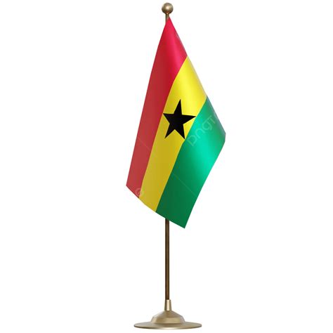 Ghana Flag With Pole, Ghana Flag Post, Ghana Flag, Ghana Flag With ...