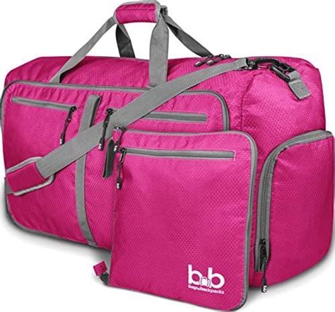 Amazon.com | Extra Large Duffle Bag with Pockets - Waterproof Duffel Bag for Women and Men (Pink ...