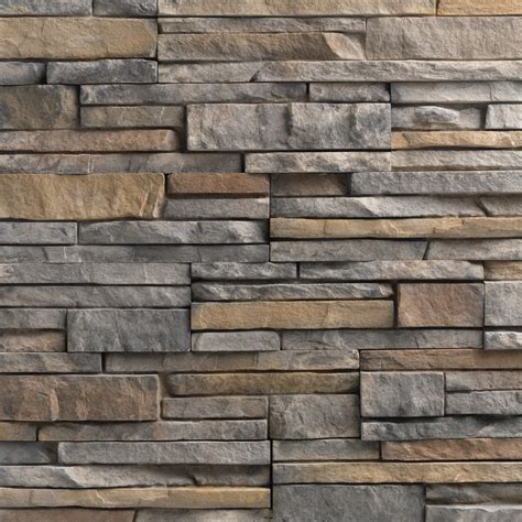 Shop Ply Gem Stone True Stack 10-sq ft Calgary Faux Stone Veneer at Lowes.com