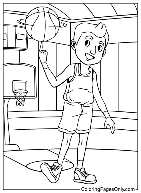 65 Basketball Coloring Pages - ColoringPagesOnly.com