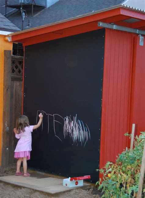 Turn Your Shed Into a Creative Space with Chalkboard Paint