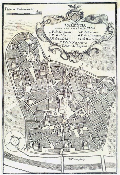 Detailed old map of Valencia – 1238. Valencia detailed old map – 1238 | Vidiani.com | Maps of ...