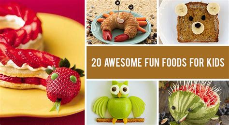 20 Awesome Fun Foods for Kids | Gourmandelle | Vegetarian Blog