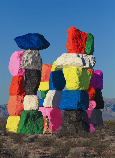 Ugo Rondinone / Seven Magic Mountains - Design Crush