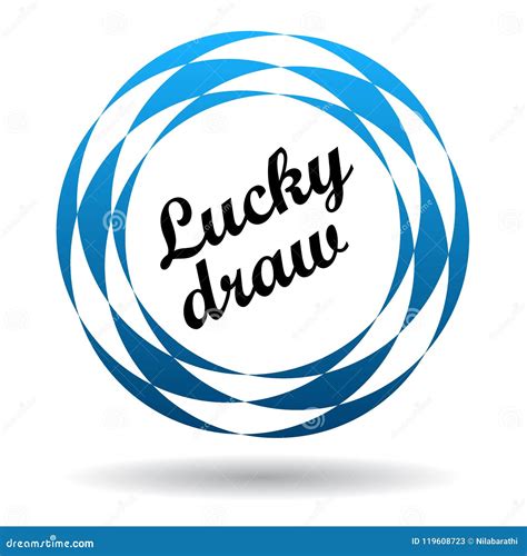 Lucky draw colorful icon stock illustration. Illustration of lucky - 119608723