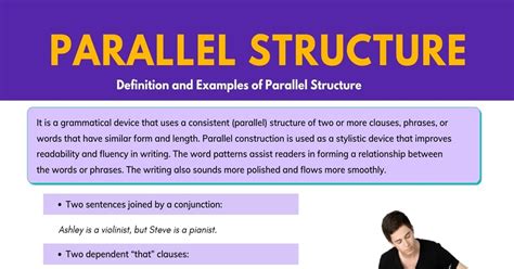 Parallelism: Understanding Parallel Structure in Grammar and Writing • 7ESL