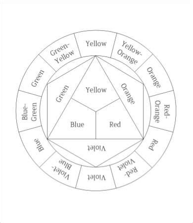 Color Wheel Charts - 9+ Free PDF Documents Download | Color wheel art, Color wheel projects ...
