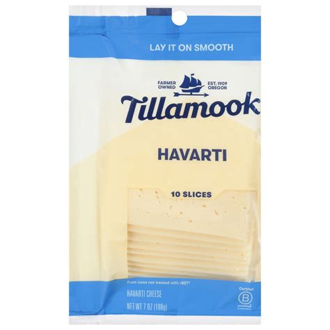 Save on Tillamook Havarti Cheese Slices Order Online Delivery | Giant