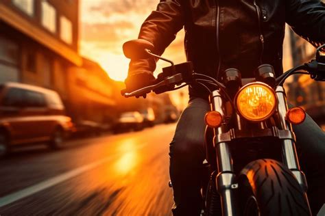 Motorcycle headlight vehicle leather. AI | Free Photo - rawpixel