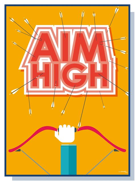 Aim high! poster – doodle education