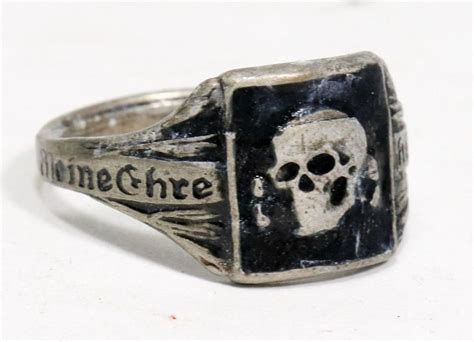 REPLICA NAZI SS SKULL HEAD RING